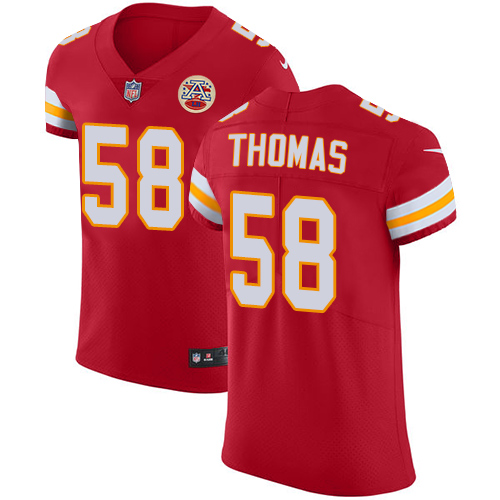 Nike Chiefs #58 Derrick Thomas Red Team Color Men's Stitched NFL Vapor Untouchable Elite Jersey - Click Image to Close
